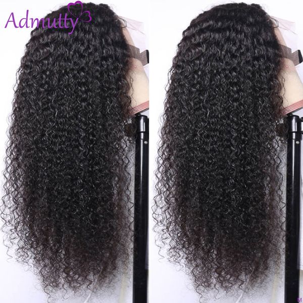 

curly lace front human hair wigs for black women hd transparent lace wig 180 density front wig remy hair 13x6, Black;brown