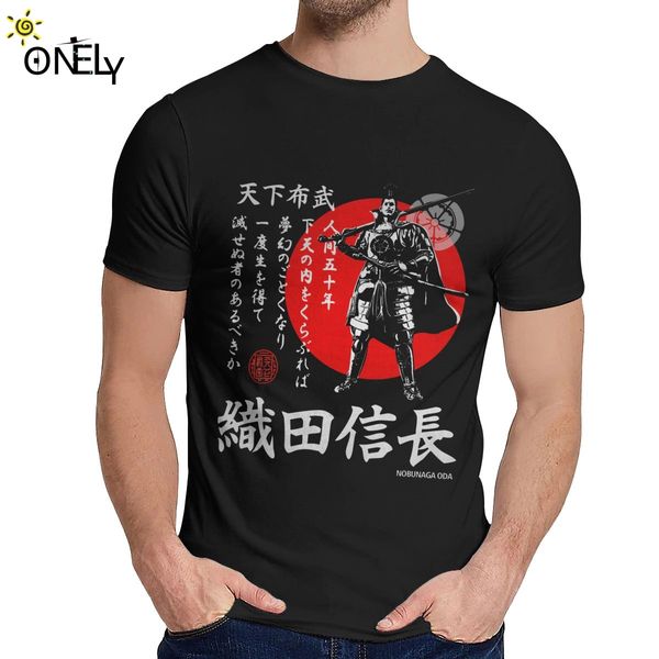 

sport custom oda nobunaga tenka fubu t-shirt male stylish natural cotton clothes classic round neck