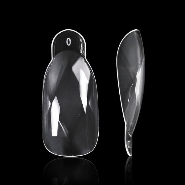 

120pcs/box diamond clear dual form mold full cover nail art finger extension acrylic tips uv gel extended manicu jlltkw, Black