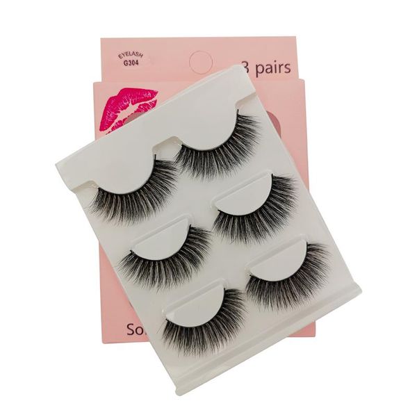 

shidishangpin 3 /4pairs 38styles 3d faux mink hair soft false eyelashes fluffy wispy thick lash handmade lashes eye makeup cilio sqcwst