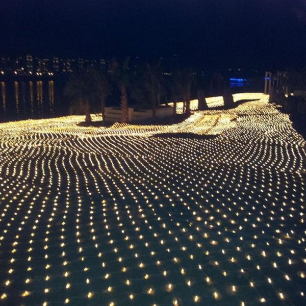 

1.5x1.5m 3x2m 6x4m 8 режимы 220 в чистая светодиодная строка строка водонепроницаемый рождественский садовый стадия праздник свадьба открыты