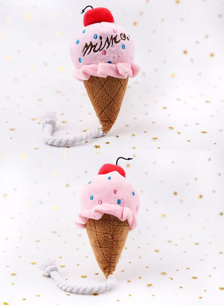 

dog collars & leashes pet toy two-color ice cream sounding pink blue supplies cat