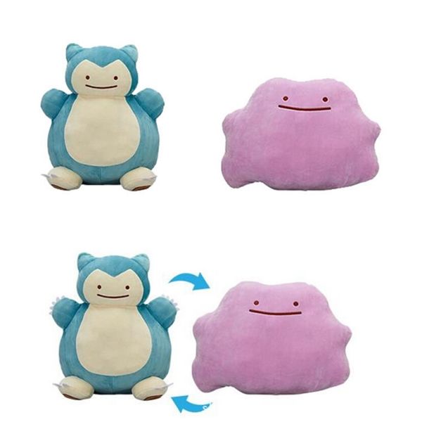 

30cm ditto metamon snorlax inside-out cushion japan plush doll figure toys y200703