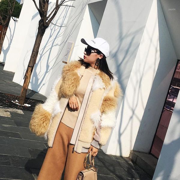 

arlenesain custom women long patchwork double-faced wool fur coat. 6141, Black