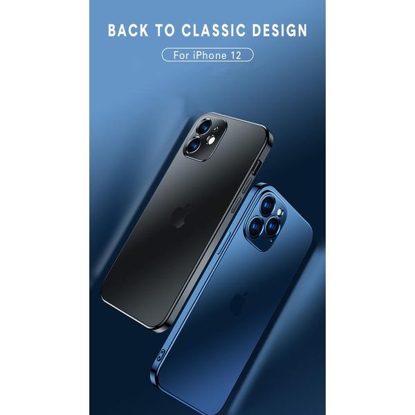 

square plating clear matte phone case for iphone 12 11 pro xs max 12 mini x xr 7 8 6 wmtuxc