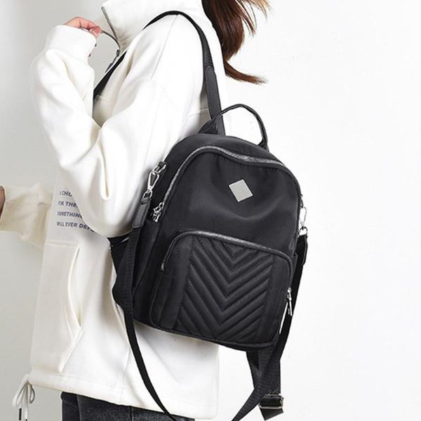 

thread women backpack oxford college style female backbag for teenage girl school book bags ladies embroidery mochila travel bag