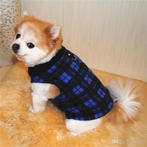 

buckle big dog clothes pets keep warm fleece winter eight models lattice style sweatshirt traction factory direct sales 8 8el7c1