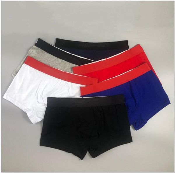 

blue summer men boxers 2020s new arrival mens casual underwear fashion underpants 6 colors size -2xl, Black;white