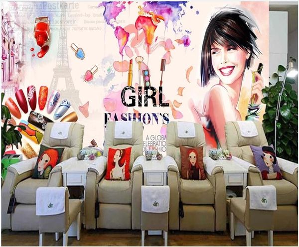 

3d wallpaper custom p mural on the wall hand painted beauty nail salon home decor living room 3d wall murals wallpaper for walls 3 d