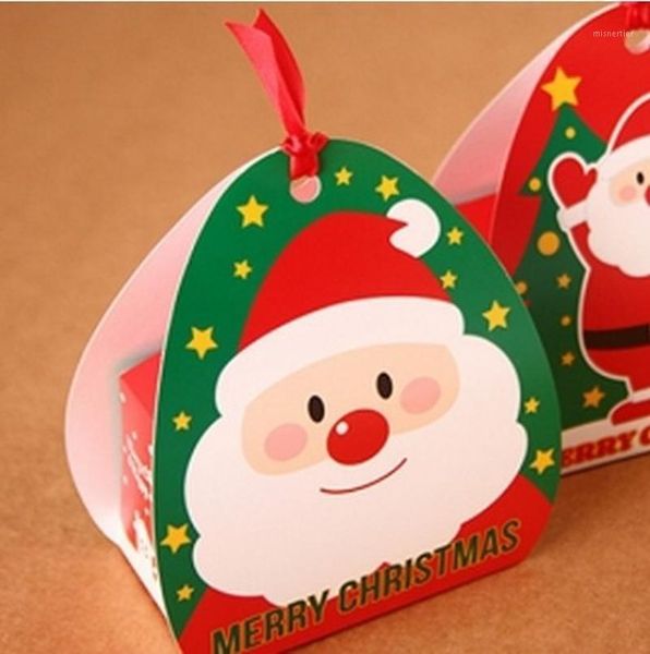 

gift wrap 10pcs lovely red double faced santa claus box christmas decorations old men candy wholesale1