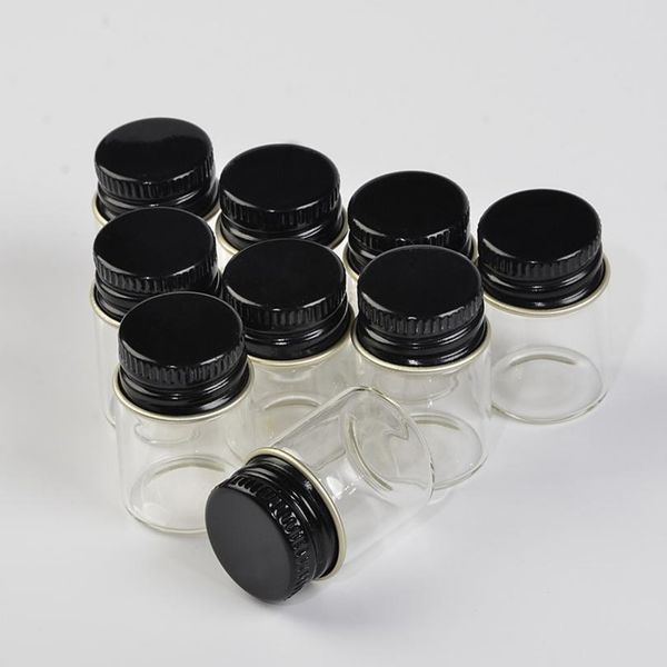 

22*30*14mm 5ml glass bottles with aluminium cap small transparent mini empty glass jars bottles botella jllepj