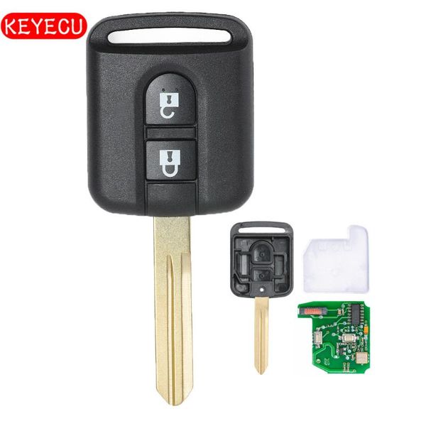 

keyecu remote car key fob 2 button 433mhz pcf7946 chip for micra navara qashqai 2003-2010 fcc id: 5wk4-876