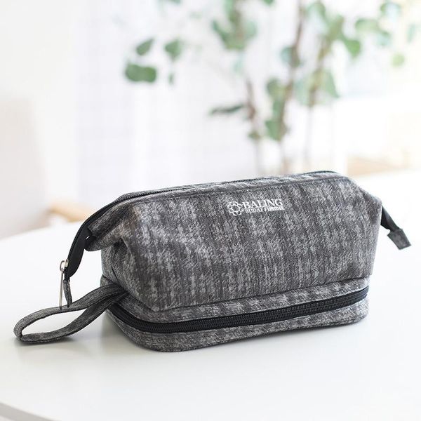 

jacquard cationic oxford cloth cosmetic bag travel storage bag double layer