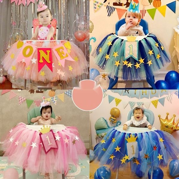 

3wybo baby 1-year-old 1-year-old decoration decorativ chair skirt girl's gauze girl's tutu gauze background wall scene baby girl d