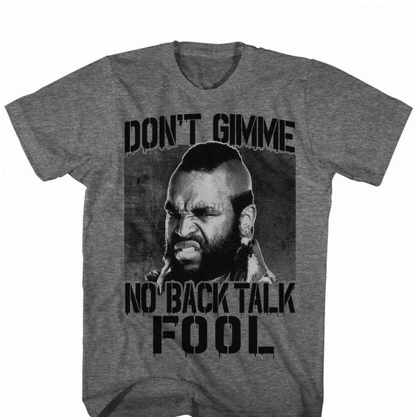 

mr. t no back talk graphite heather t-shirt sport hooded sweatshirt hoodie