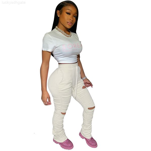 

joggers sweatpants ladies stacked women pleated flare high waist trousers split bell bottom pencil pants female 201012, Black;white