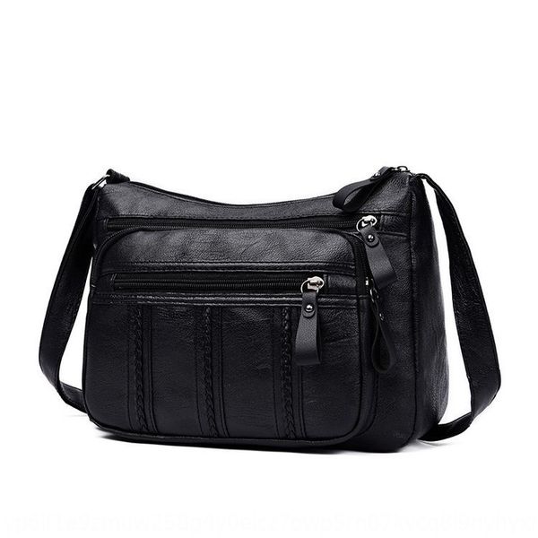 

middle aged women's shoulder mom 2020 new summer women's fashionable and simple shoulder bag soft leather messenger bag small gysu