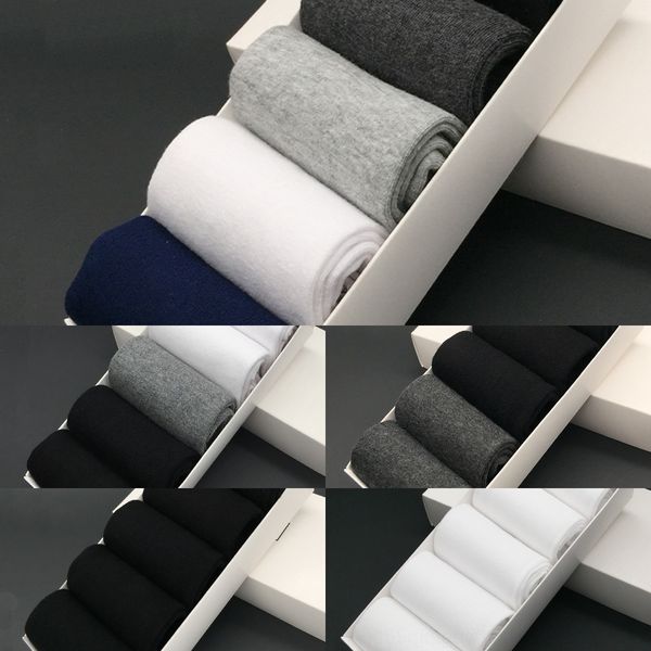 

fxh1m gift box cotton cotton stockingsstockings stockingscolor solid socks deodorant length socks men's autumn winter medium season fou, Black