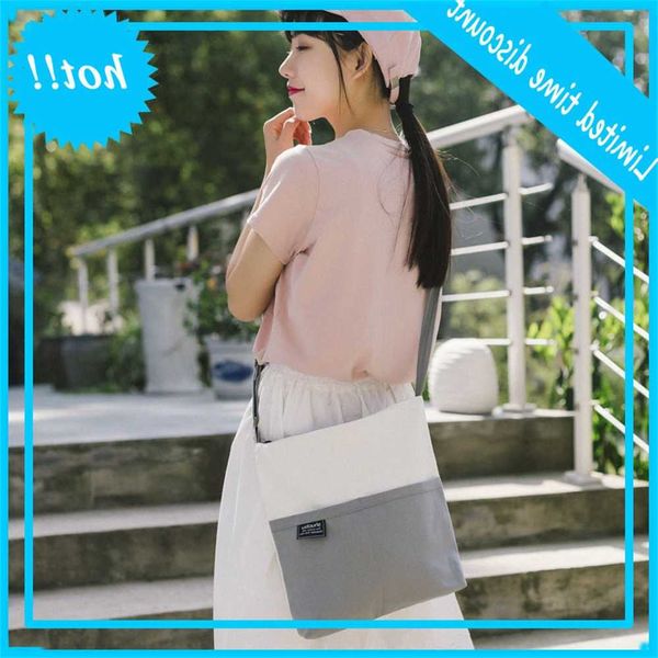 

autumn and winter korean version simple schoolgirl messenger fresh art canvas bag