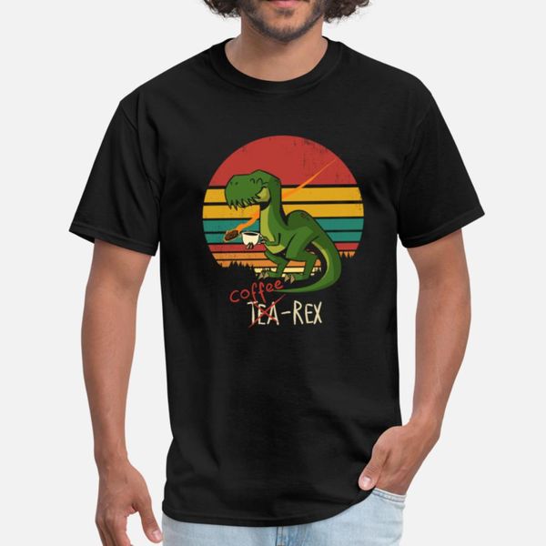 

coffee t-rex tea rex - funny pun t-rex t shirt cool breathable sportswear tracksuit hoodie sweatshirt