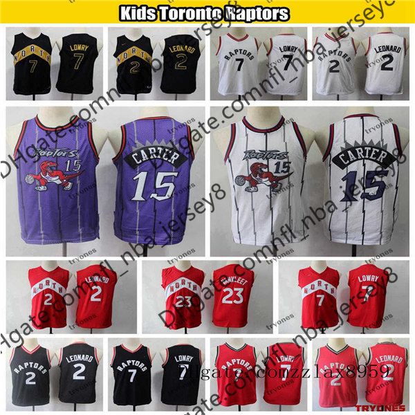 

kids torontoraptors youth city earned kyle lowry 23 basketball jersey vintage vince carter nba 15 stitched boys jerseys, Black;red