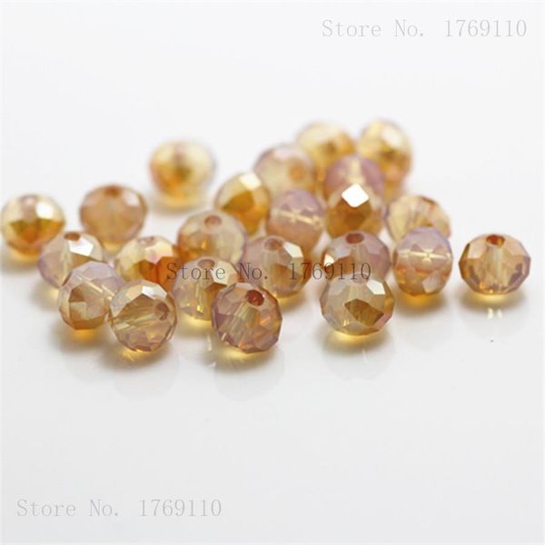 

isywaka deep brown ab color 4*6mm 50pcs rondelle austria faceted crystal glass bead loose spacer round beads for jewelry making bbyhdp