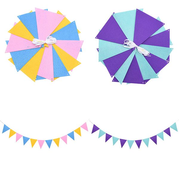 

cotton garlands 2.5m bunting multicolor banners pennant baby shower wedding party decoration garland flags