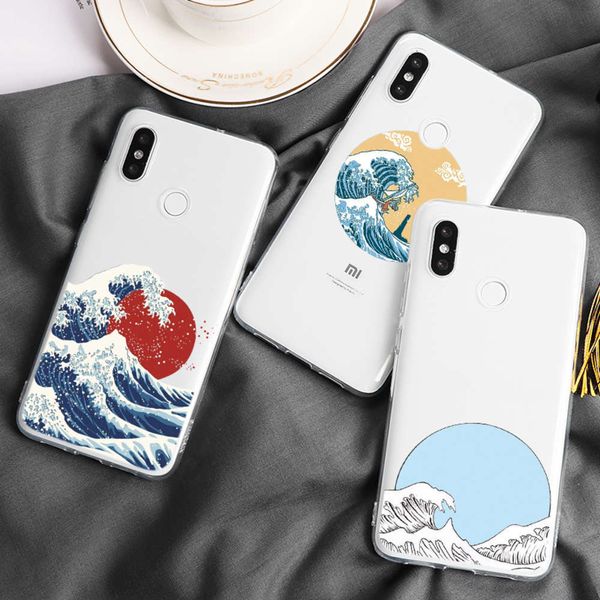 

tpu redmi note 9 8 t 7 65 k 30 20 9 s 9c 8a 9 se 10 lite plus pro max big wave mobile phone case of kanagawa etuivfe1