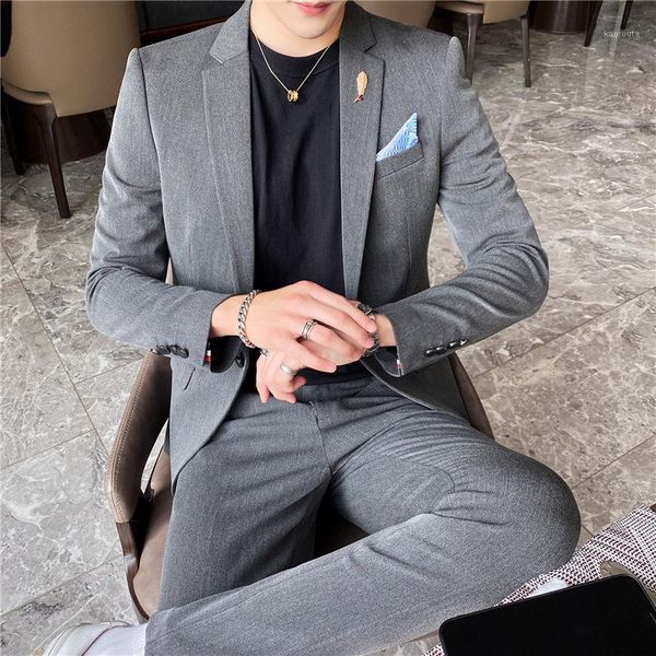 

han edition handsome suit men coat of cultivate morality leisure men's suit between leisure dress dress of england1, White;black