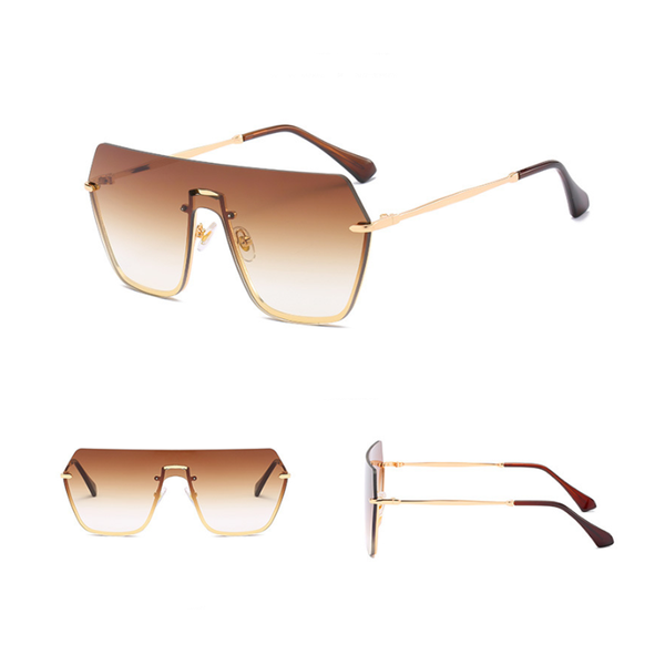 

sunglasses the frameless 5190 style for women and men metal sun glasses selling, White;black