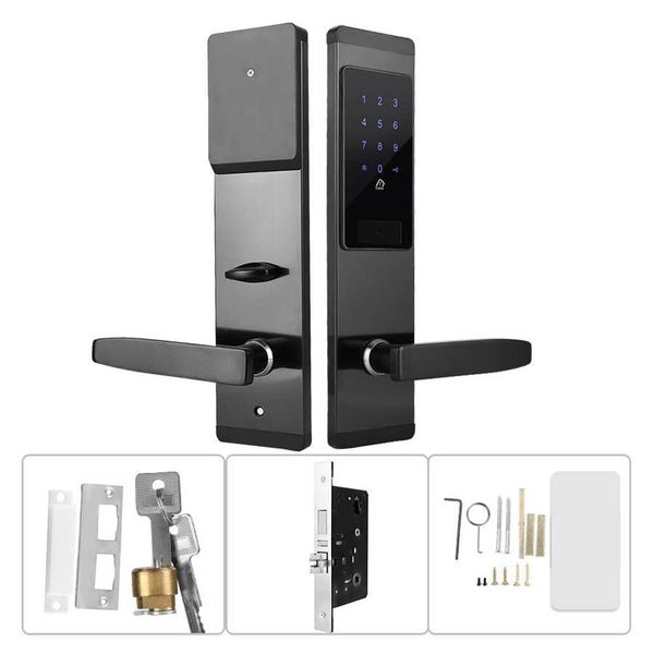 

smart lock door digital security intelligent touchscreen fingerprint code card door lock electronic keyless security entry