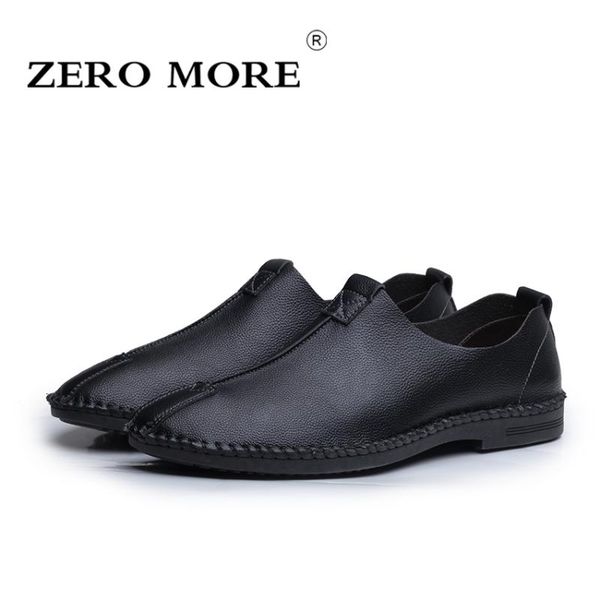 

zero more solid скольжению на прогулочной british движущей luxury обуви для мужчин мокасин 2020 handmade швейных вечерних платьев для работы, Black