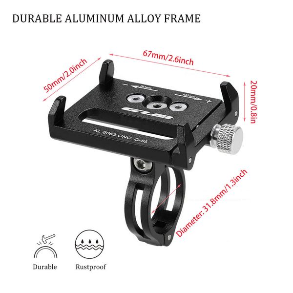 

gub bicycle phone handlebar g-85 g-84 adjustable aluminium alloy bike mobile mount holder bracket cycling accessories