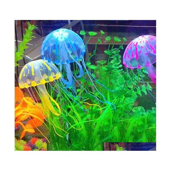 

glowing effect vivid jellyfish for aquarium fish tank garden po qylhbf toys2010