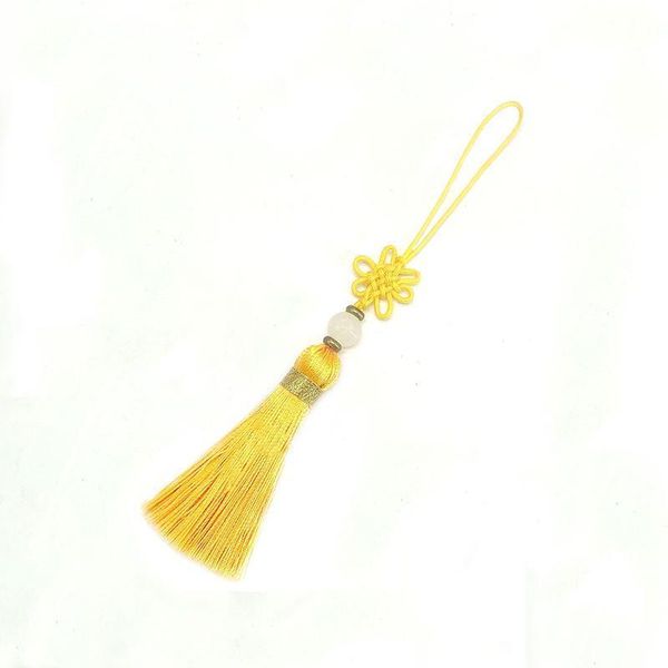 

12pcs lot 5.5cm chinese knot tassel with beads silk sewing tassel trim decorative key tassels for diy curtains home decoration h jllpbd
