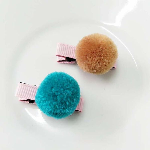 

christmas decorations hair clip mini fluffy soft pompoms ball handmade kids toys diy sewing craft supplies1