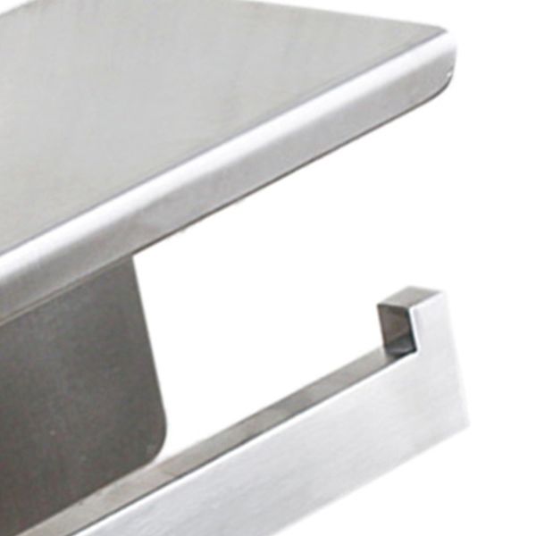 

paper toilet shelf,self adhesive bathroom accessories tissue roll holder with mobile phone storage rack-stainless steel