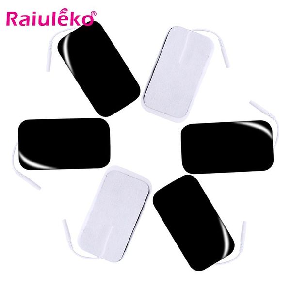 

20 / 50p многоразовые электрода колодки для иглоукалывания терапии машина физиотерапия тела массажер мышц стимулятор патч 2мм разъем