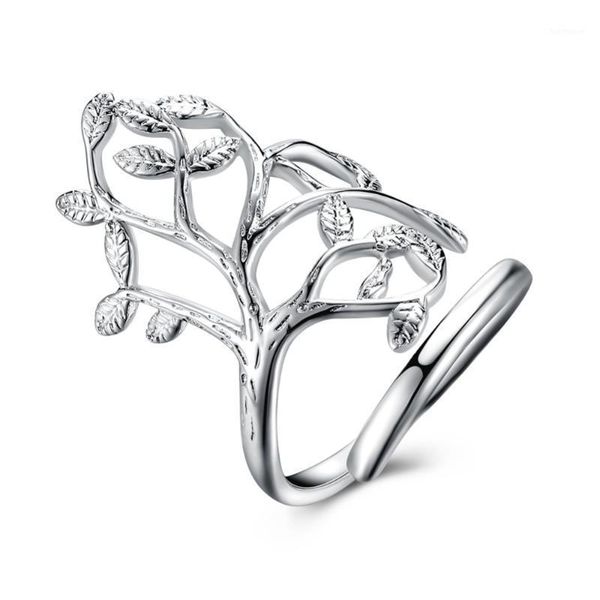 

handmade jewelry silver plated tree shaped wraped ring fashion design women jewelry tree ring size1, Golden;silver