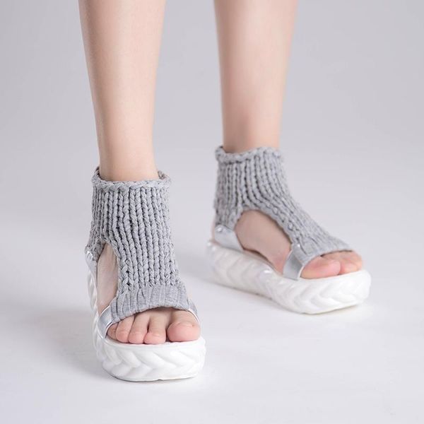 

2021 new shoes women sandals summer shoes sandals on the platform flip flops gladiator bottom women, Black
