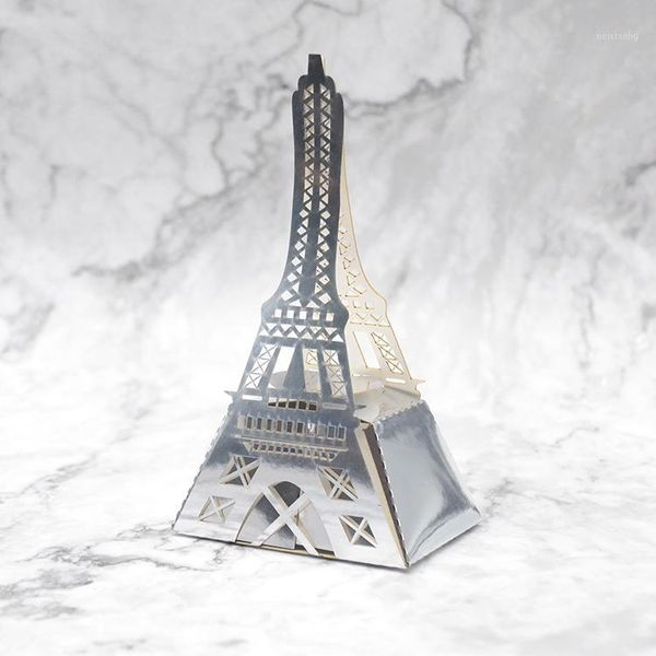 

gift wrap laser cut paris tower wedding party sweets box1