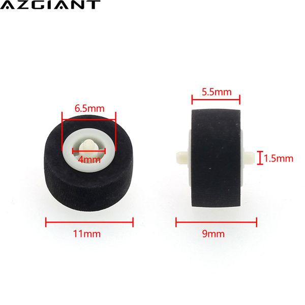 

2pcs car audio retractor pulley deck press belt pressure recorder rubber cassette pinch roller tape pulley 11x5.5x1.5mm