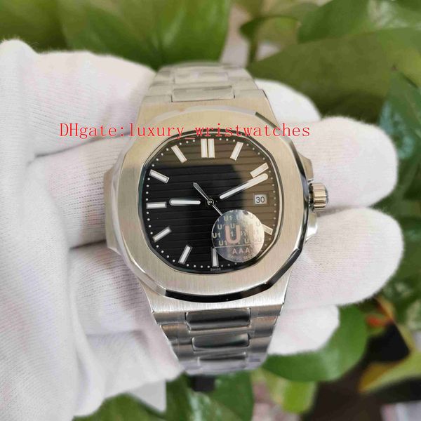 

items u1 factory watch 40mm 5711 5711/1a 010 asia 2813 movement transparent mechanical automatic mens wristwatches watches, Slivery;brown