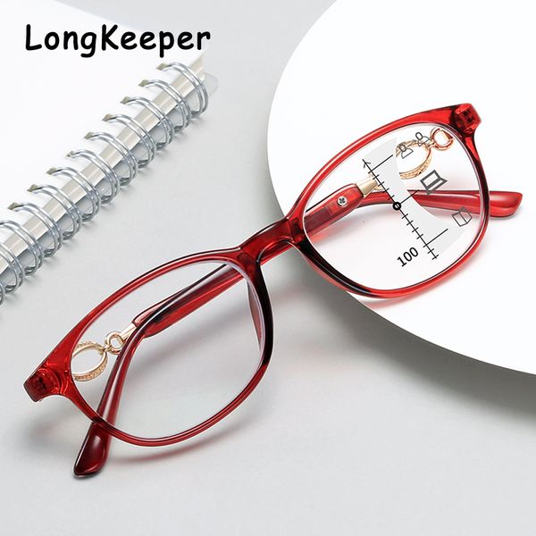 

men progressive reading glasses multifocal anti blue light reading glasses women near far sight magnifying presbyopia +1.0 1.5, White;black