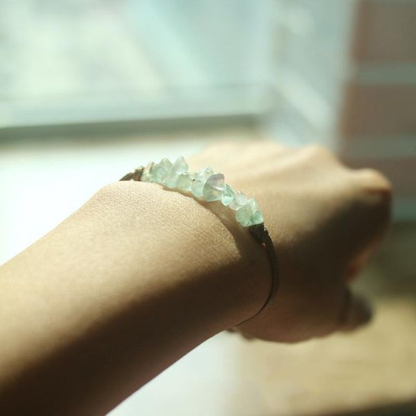 

charm bracelets momiji wholesale price natural stone for women handmade leather chain adjustable crystal chakra bangle, Golden;silver