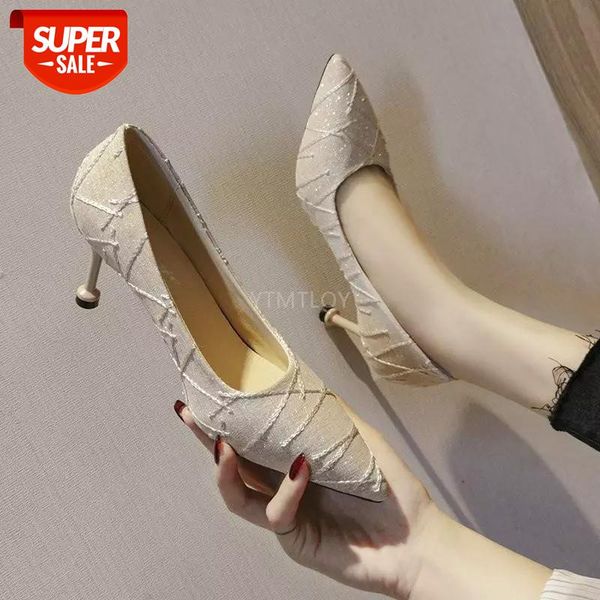 

size 34-39 women's high heels party slim pointed toe shallow mouth shoes black pumps zapatos rojos mujer red shoes #dr3a