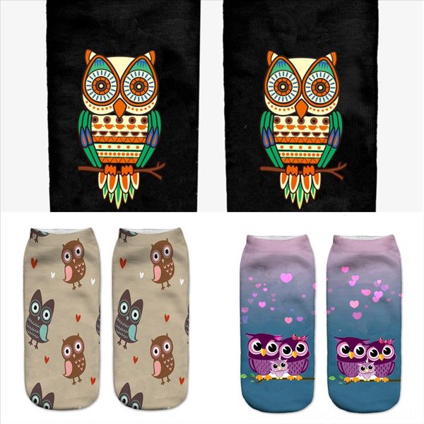 

ebvx3 anti fatigue men women animal print compression owl socks fit for christmas pregnancy edema varicose sock black pain relief sports