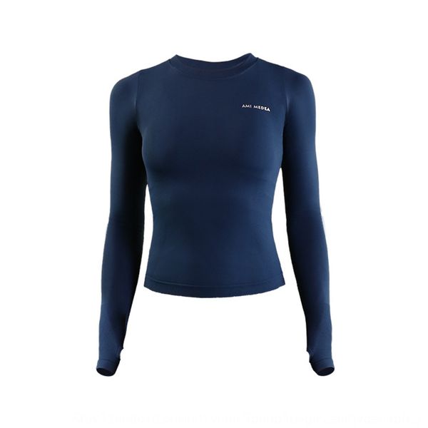 

ami medea одежда одежда top йога suitfitness одежда с длинным рукавом женщин спорт top выглядит тонким работает быстро сухой футболку плотно, Gray