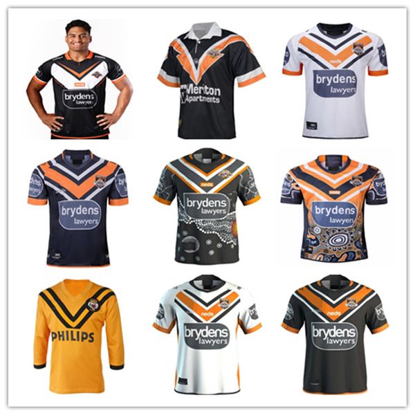 

2019 2020 2021 western tigers rugby jerseys shirts 19 20 21 australia rugby wests tigers jersey west tiger rugby shirt vest shorts s-3xl, Black;gray