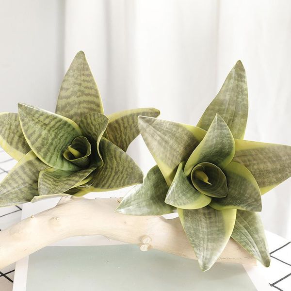 

1pc artificial branch for bonsai decoration fake plastic tiger piran leaves diy craft home decor supplies